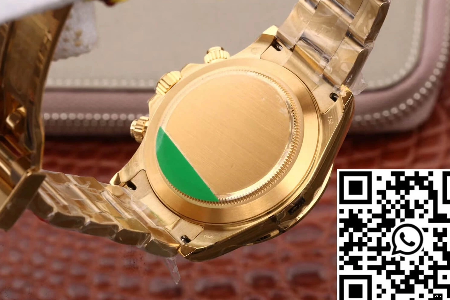 M116508-0004 Dial JH Daytona Black Factory Rolex Gold Yellow Cosmograph 0329